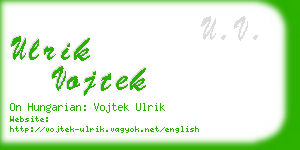 ulrik vojtek business card